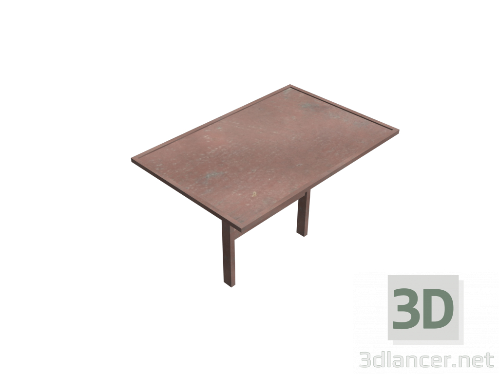 3d Table Metal Street 1,5x1m 01 model buy - render