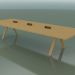 3D modeli Ofis tezgahlı masa 5007 (H 74-390 x 135 cm, doğal meşe, kompozisyon 1) - önizleme