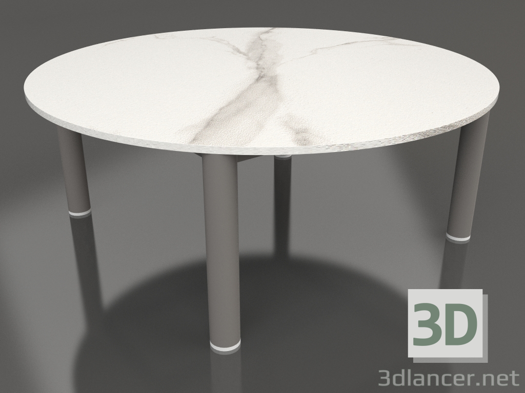 modello 3D Tavolino P 90 (grigio quarzo, DEKTON Aura) - anteprima
