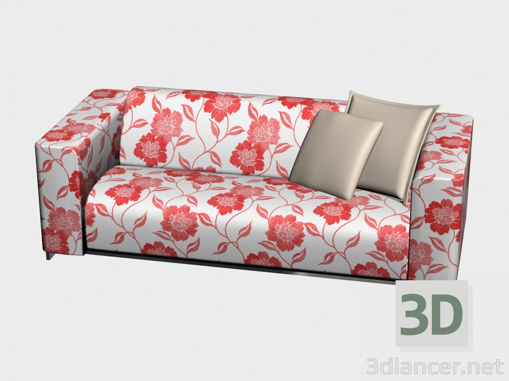 3D Modell Sofa konvertierbar Doppel Trinity - Vorschau