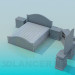 modello 3D L'arredamento della camera da letto - anteprima