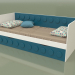 3d model Sofá cama para adolescentes con 1 cajón (Turquesa) - vista previa