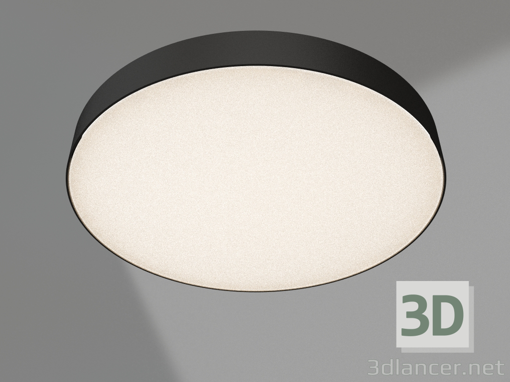 modèle 3D Lampe IM-RONDO-EMERGENCY-3H-R600-64W Warm3000 (BK, 120 degrés, 230V) - preview