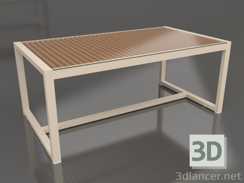 3D Modell Esstisch mit Glasplatte 179 (Sand) - Vorschau