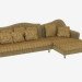 3d model Modular corner sofa Ginevra - preview