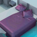 3 डी मॉडल बिस्तर, ड्रेसर दराज और सेट में - पूर्वावलोकन