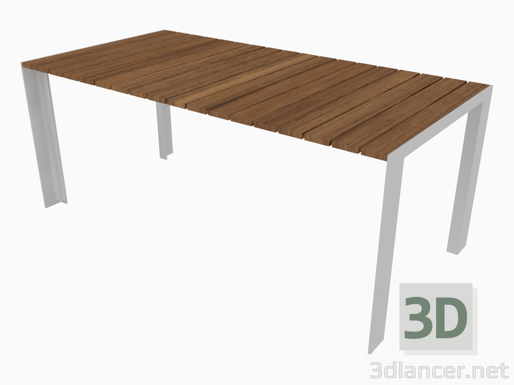 modello 3D Tavolo da esterno (90x180x73) - anteprima
