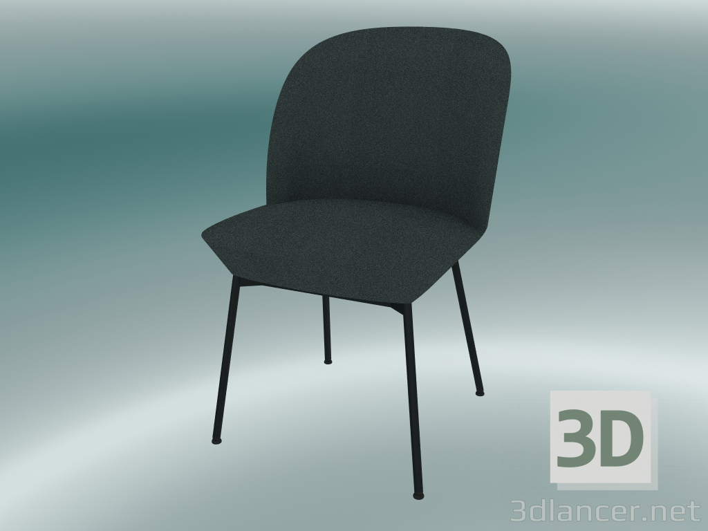 3d model Oslo Chair (Twill Weave 990, Anthracite Black) - preview