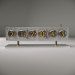 3D Lambalarda saat IN-4.IN4 Glow Tube Nixie Electron Tube Clock modeli satın - render