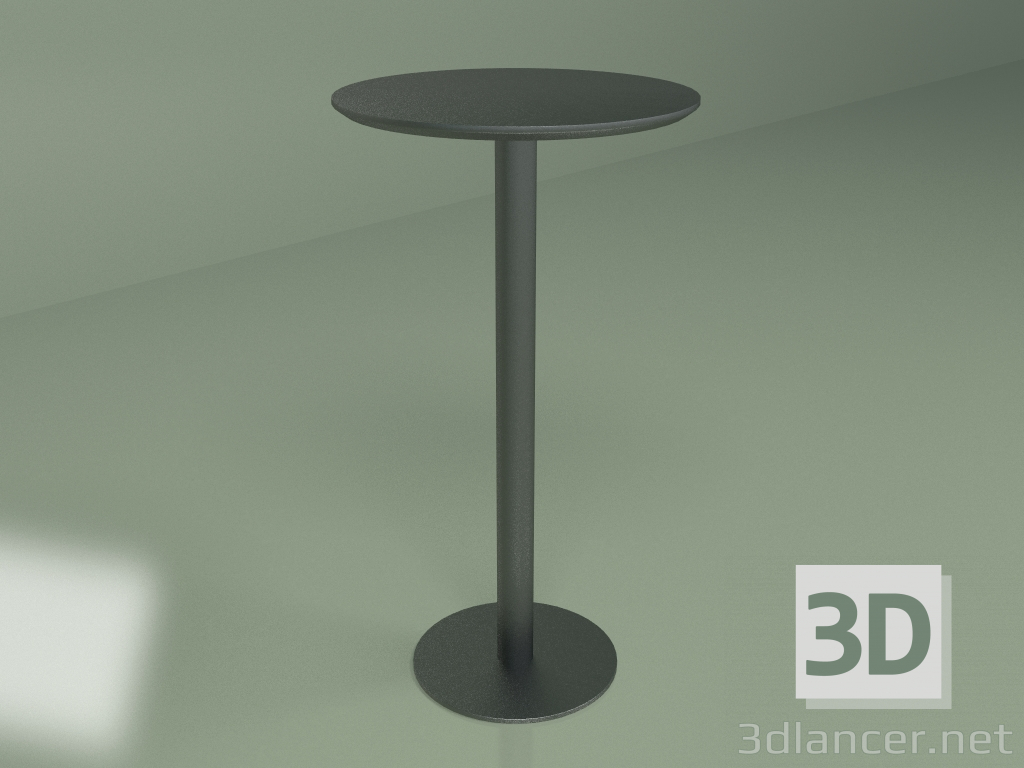 modello 3D Tavolo bar Calgary diametro 60 (nero) - anteprima