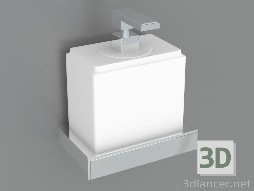 3d model Dispensador de jabón con soporte de pared (46413) - vista previa