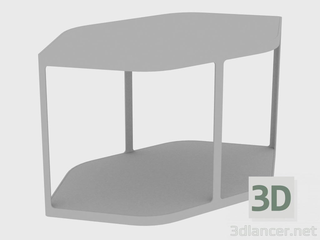 3d model Mesa de centro TILES SMALL TABLE (100X56XH55) - vista previa