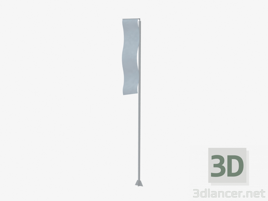 3D Modell Fahnenmast (7926) - Vorschau