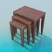 3d model Stools in a set - preview