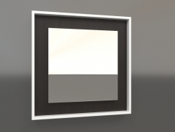 Espejo ZL 18 (400x400, marrón madera oscuro, blanco)