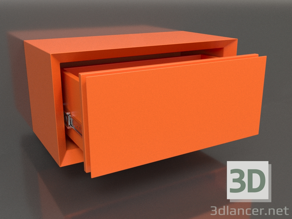 3D Modell Schrank TM 011 (offen) (400x200x200, leuchtend leuchtend orange) - Vorschau