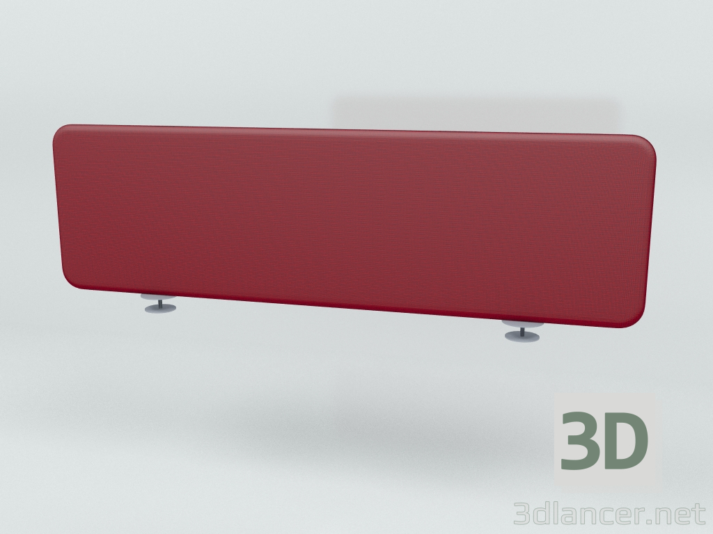 3d model Acoustic screen Desk Bench Twin ZUT12 (1190x350) - preview