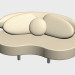 3D Modell Doppel-Sofa Schengen - Vorschau