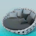 3D Modell Rundes Sofa - Vorschau