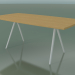 3d model Soap-shaped table 5432 (H 74 - 90x180 cm, legs 150 °, veneered L22 natural oak, V12) - preview