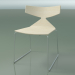 3D Modell Stapelbarer Stuhl 3702 (auf einem Schlitten, Weiß, CRO) - Vorschau
