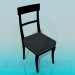 3d модель Кожанный стул – превью
