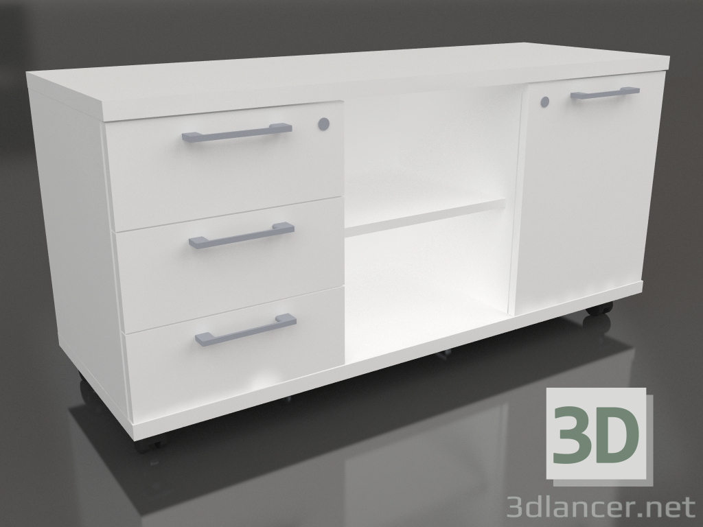 modèle 3D Armoire de bureau Standard A120ML (1200x432x599) - preview