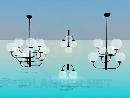 3d model Chandeliers in complete - preview