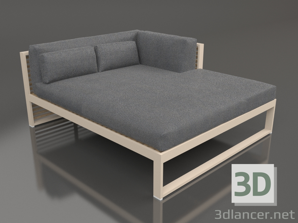 3d model XL modular sofa, section 2 right (Sand) - preview