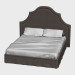 3d model Bed Vintage (215x219) - preview