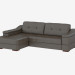 modèle 3D Canapé-lit en cuir - preview