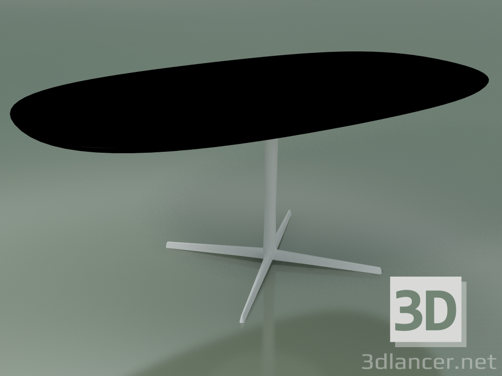 modello 3D Tavolo ovale 0793 (H 74 - 100x182 cm, F05, V12) - anteprima