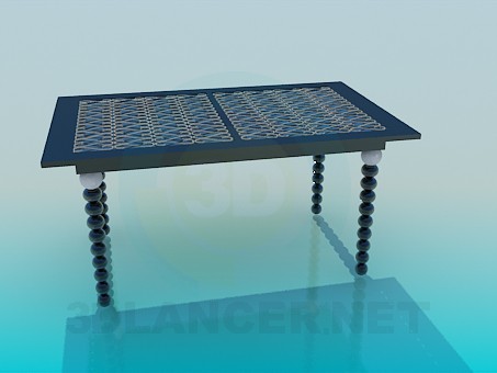 3D Modell Dekorativer Tisch - Vorschau