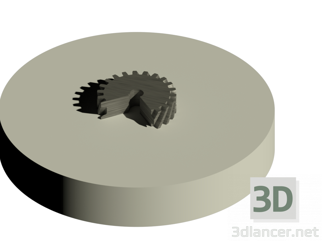 modello 3D Ingranaggio - anteprima