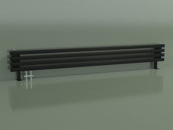 Radiador horizontal RETTA (4 seções 2000 mm 40x40, preto brilhante)