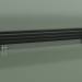 modello 3D Radiatore orizzontale RETTA (4 sezioni 2000 mm 40x40, nero lucido) - anteprima