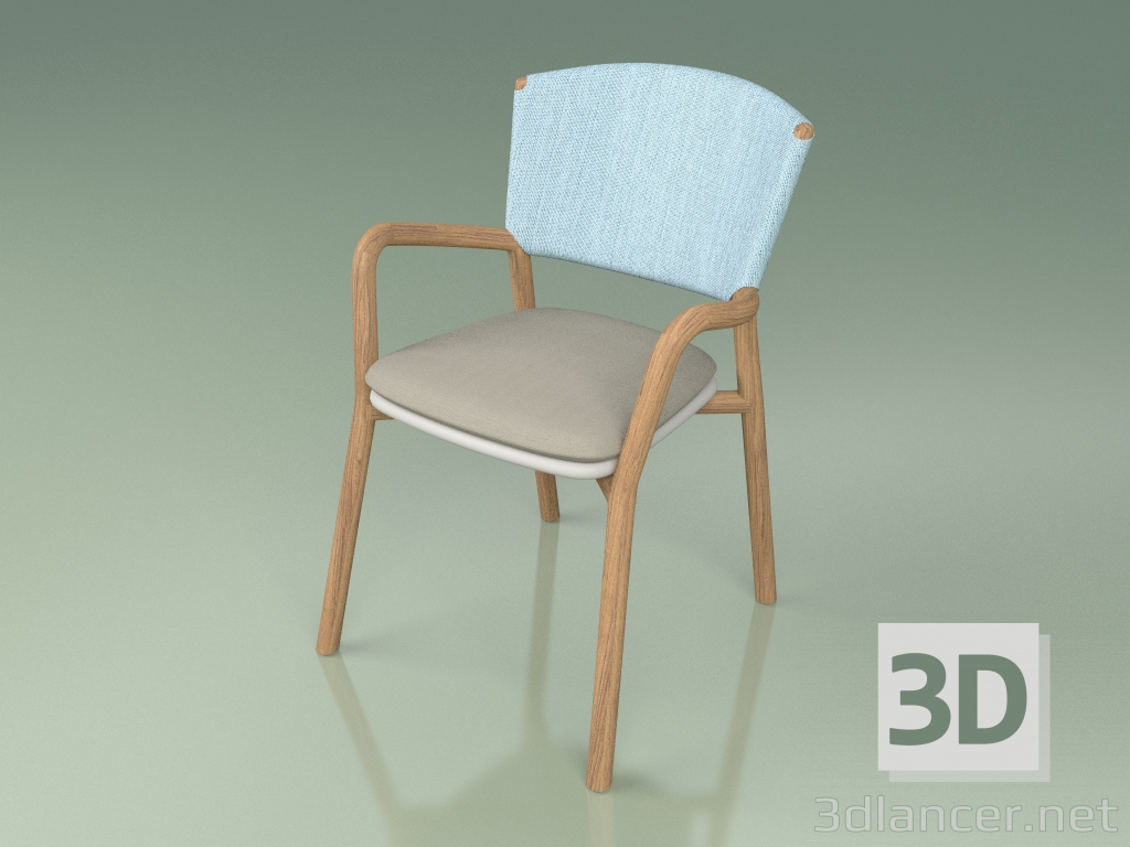 3d model Chair 061 (Sky, Polyurethane Resin Gray) - preview