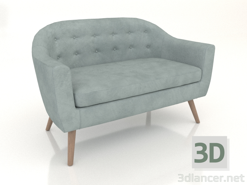 3D Modell Sofa Florence 2-Sitzer (mint) - Vorschau