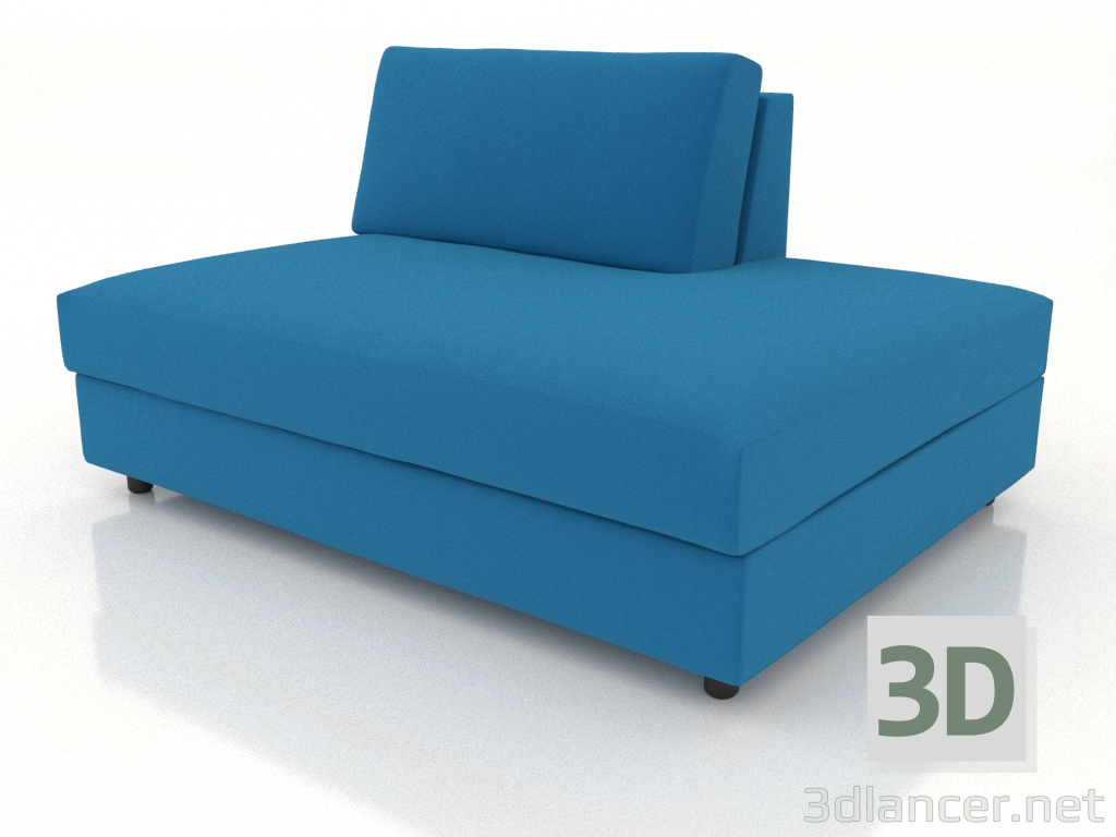 3D Modell Sofamodul 83 einzeln ausziehbar rechts - Vorschau