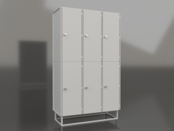 दो-खंड लॉकर रूम कैबिनेट LK-410 SHGS-2