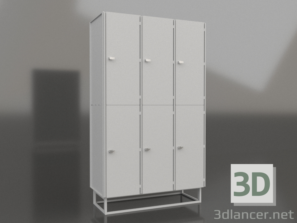 Modelo 3d Armário de vestiário de duas seções LK-410 SHGS-2 - preview Modelo 3d Armário de vestiário de duas seções LK-410 SHGS-2 - preview