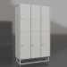 Modelo 3d Armário de vestiário de duas seções LK-410 SHGS-2 - preview Modelo 3d Armário de vestiário de duas seções LK-410 SHGS-2 - preview