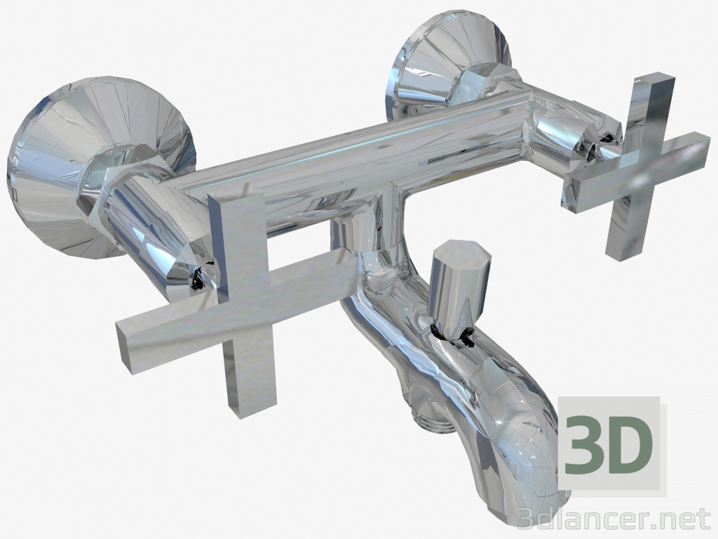 3 डी मॉडल ल्यूसर्निया शॉवर सेट के बिना वॉल-माउंटेड बाथ मिक्सर (बीईएल 010 डी) - पूर्वावलोकन