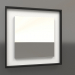 modèle 3D Miroir ZL 18 (400x400, blanc, bois noir) - preview