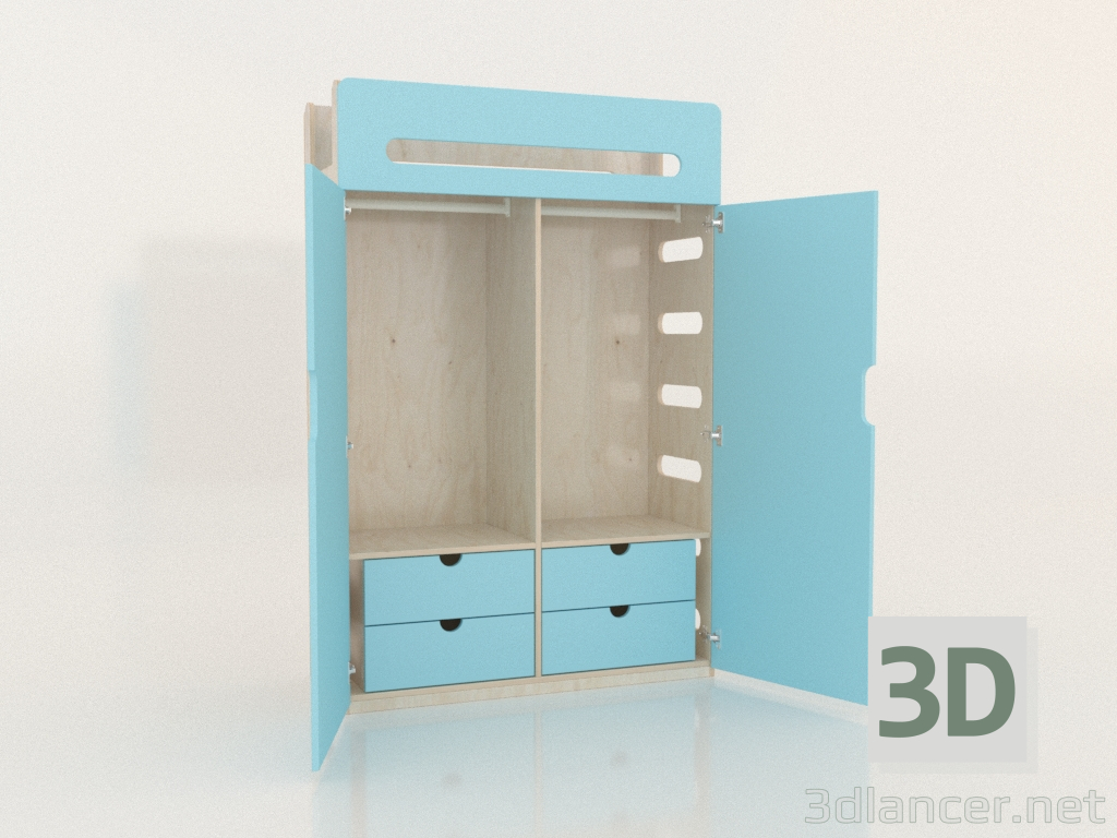 3d модель Шкаф платяной открытый MOVE WE (WBMWE2) – превью