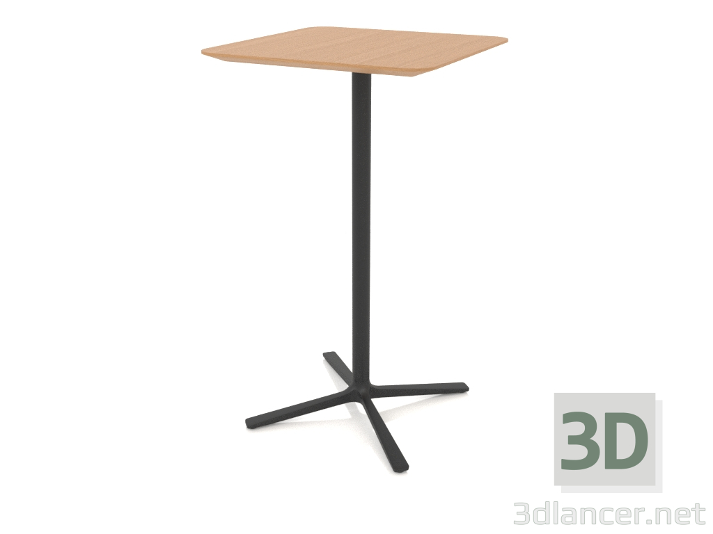 modèle 3D Table haute 60x60 h105 - preview