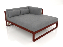 XL modular sofa, section 2 right (Wine red)