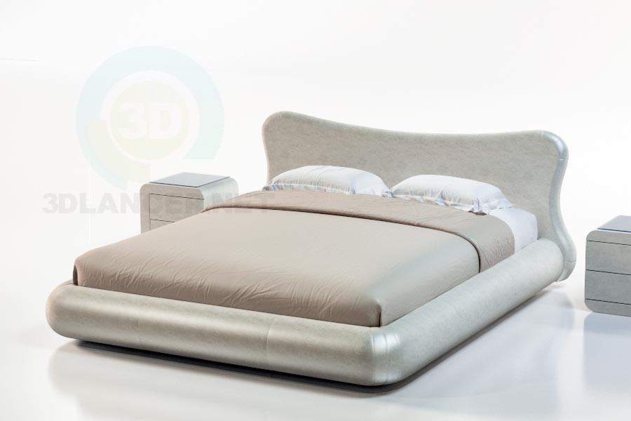 3d model Dominica Bed - preview