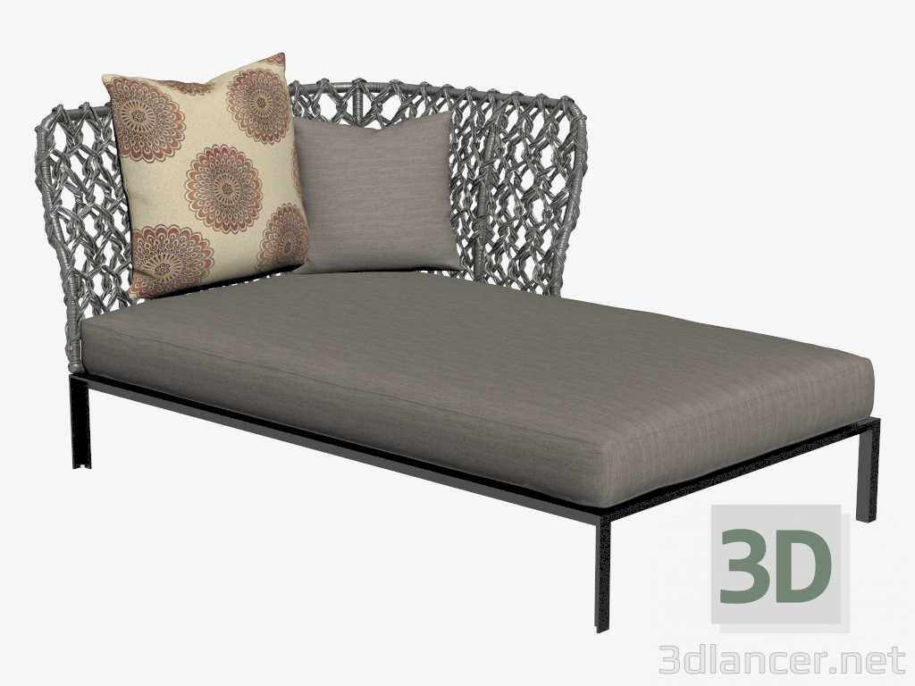 3D Modell Couch für den Garten 1 - Vorschau