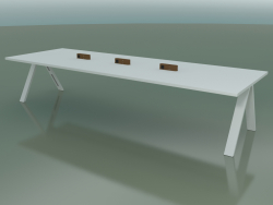 Table with office worktop 5009 (H 74 - 360 x 120 cm, F01, composition 2)